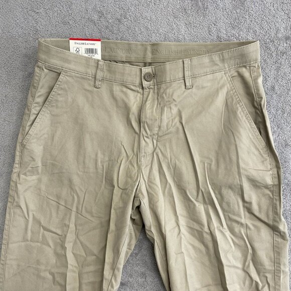 NEW English Laundry Men's 34x32 Chino Straight Fit Pants Cotton Stretched - Picture 6 of 8